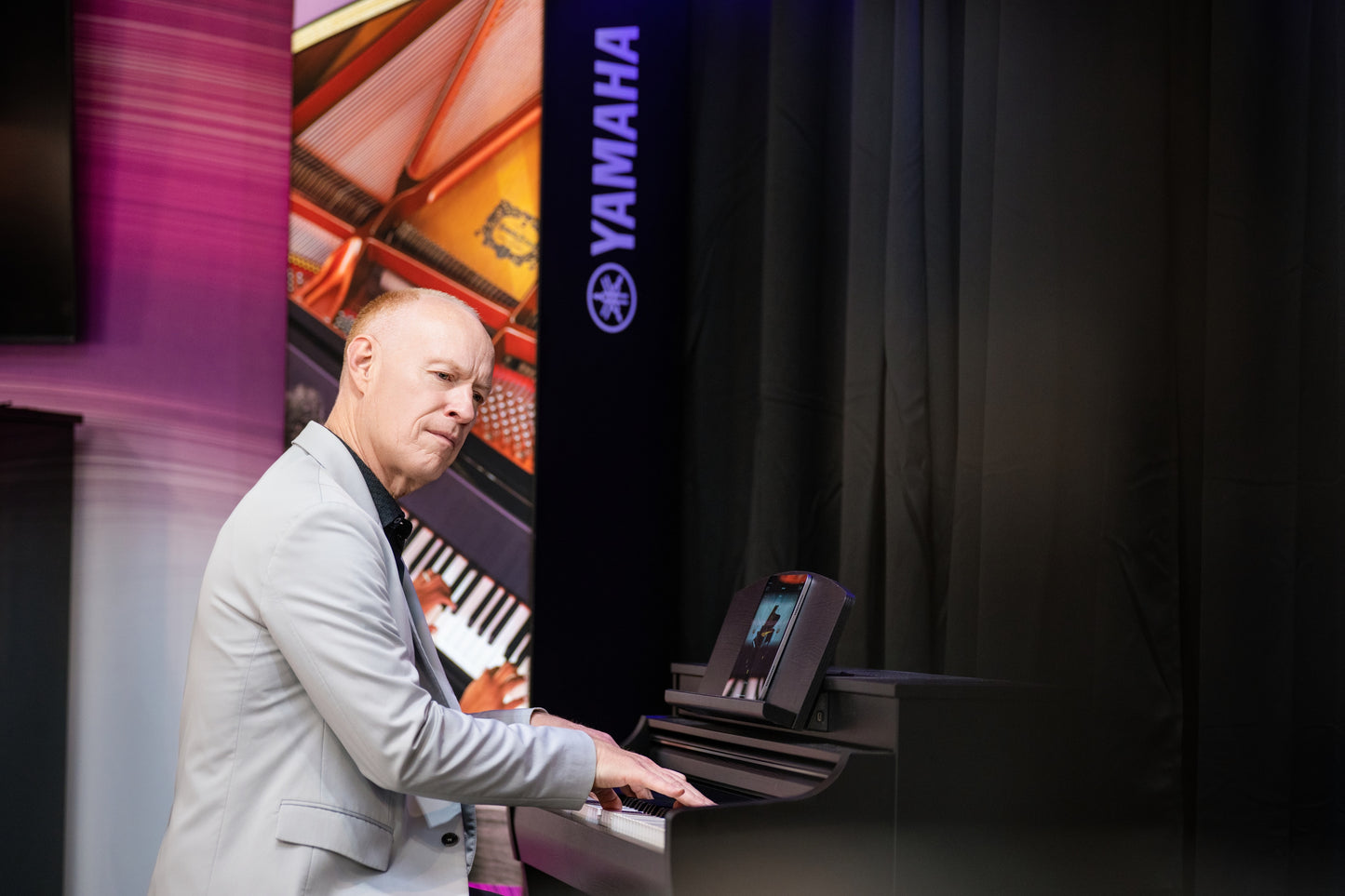 CSP255 - Clavinova tablet-controlled smart piano with bench