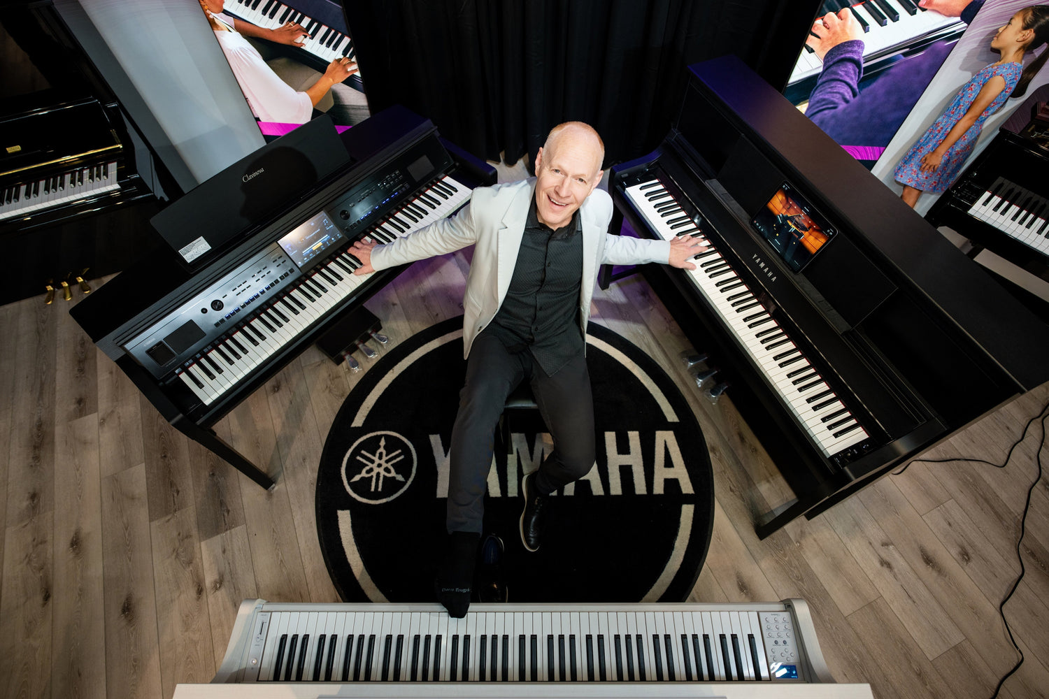 The Yamaha Clavinova lineup: CLP, CVP and CSP series together