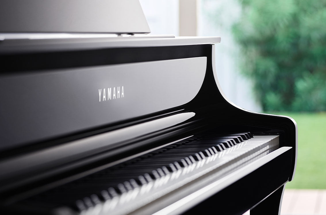 Yamaha Clavinova CLP grand piano close-up