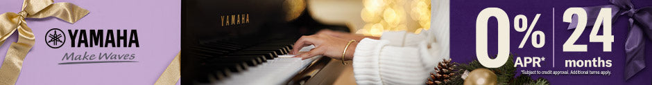 Yamaha holiday financing. 0% APR for 24 months on select Yamaha pianos.